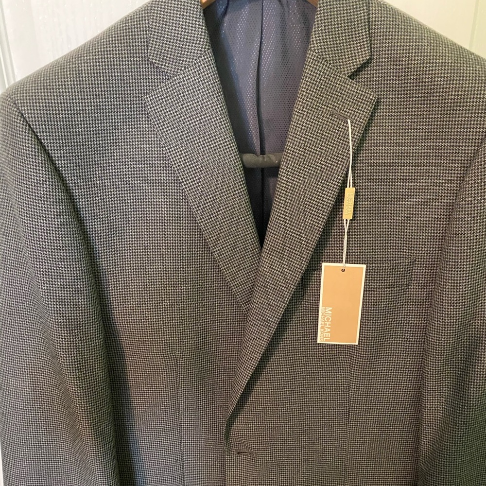 Michael Kors sport coat black/white checked